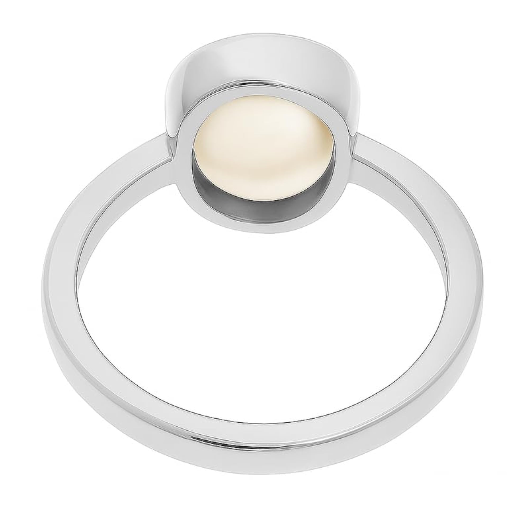 Women's Handcrafted Panchdhatu Adjustable Moti Pearl Ring, 2.75 Ct